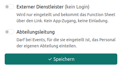 Extene und Teamleitung